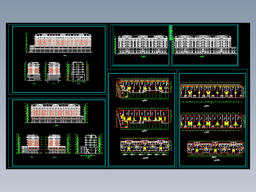 沿街商住楼建筑图