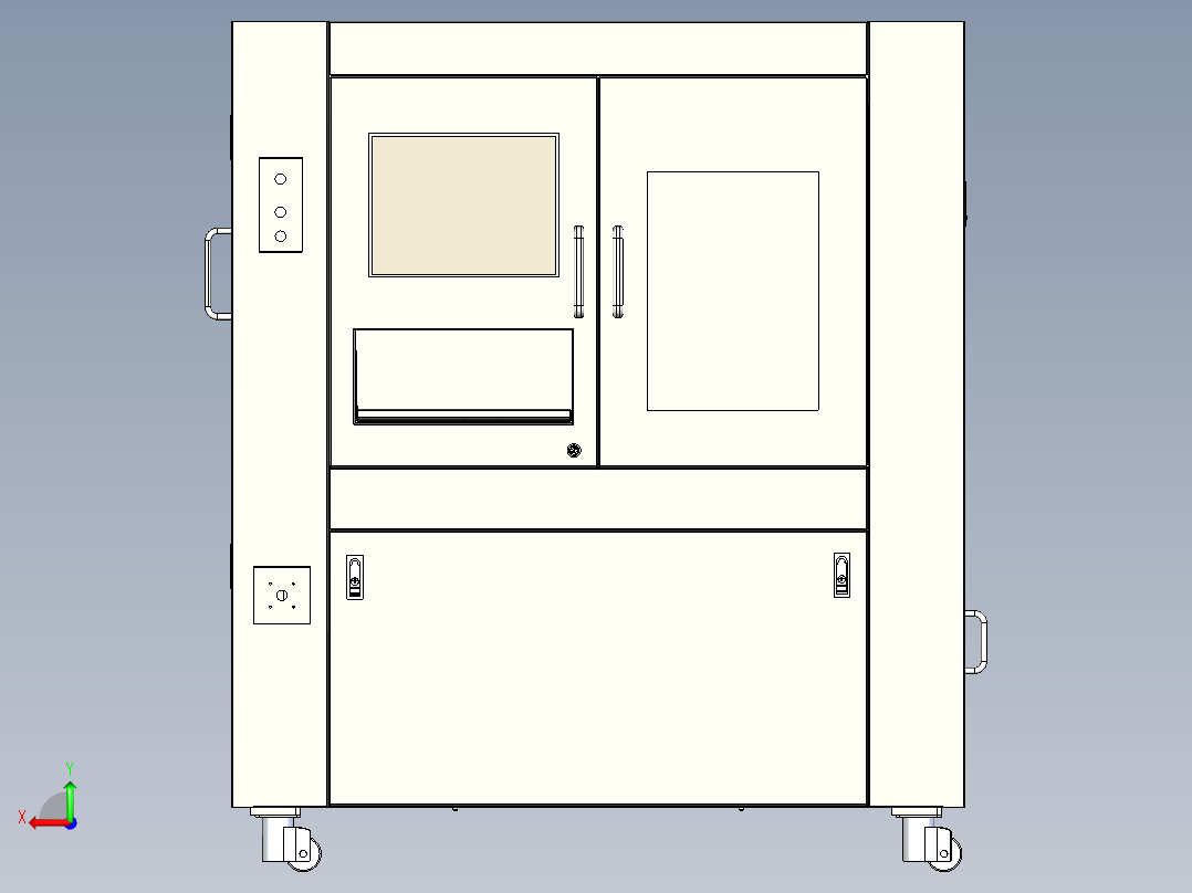 tray料盘上下料移栽检测step后视图