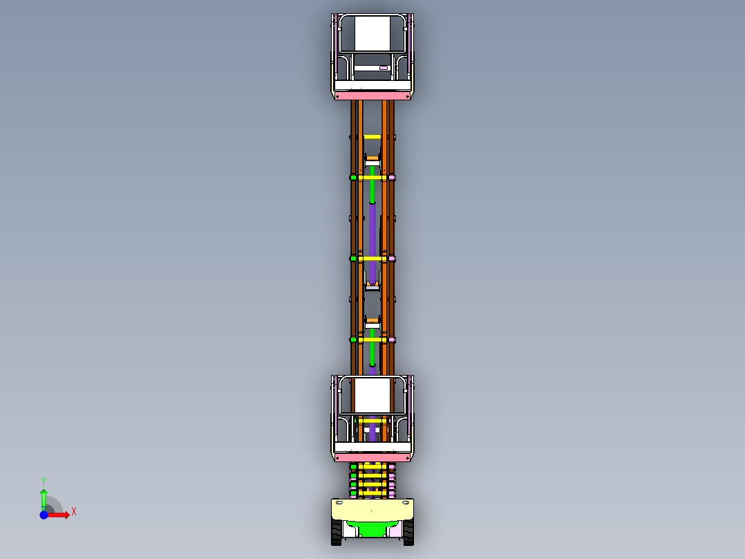 12米升降机前视图