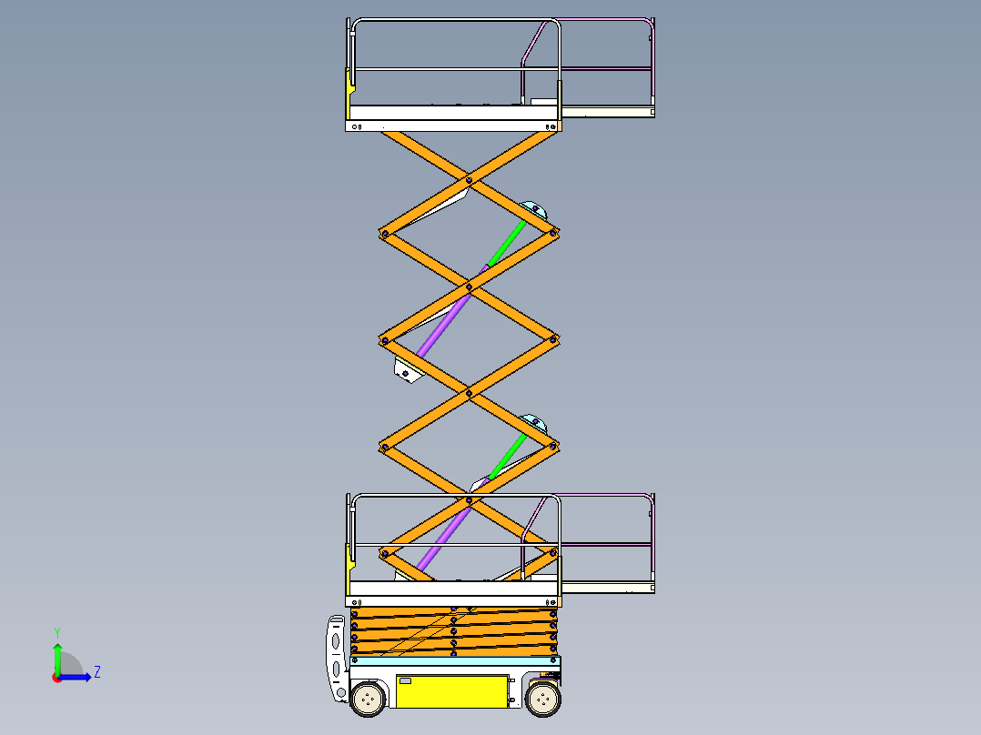 12米升降机左视图