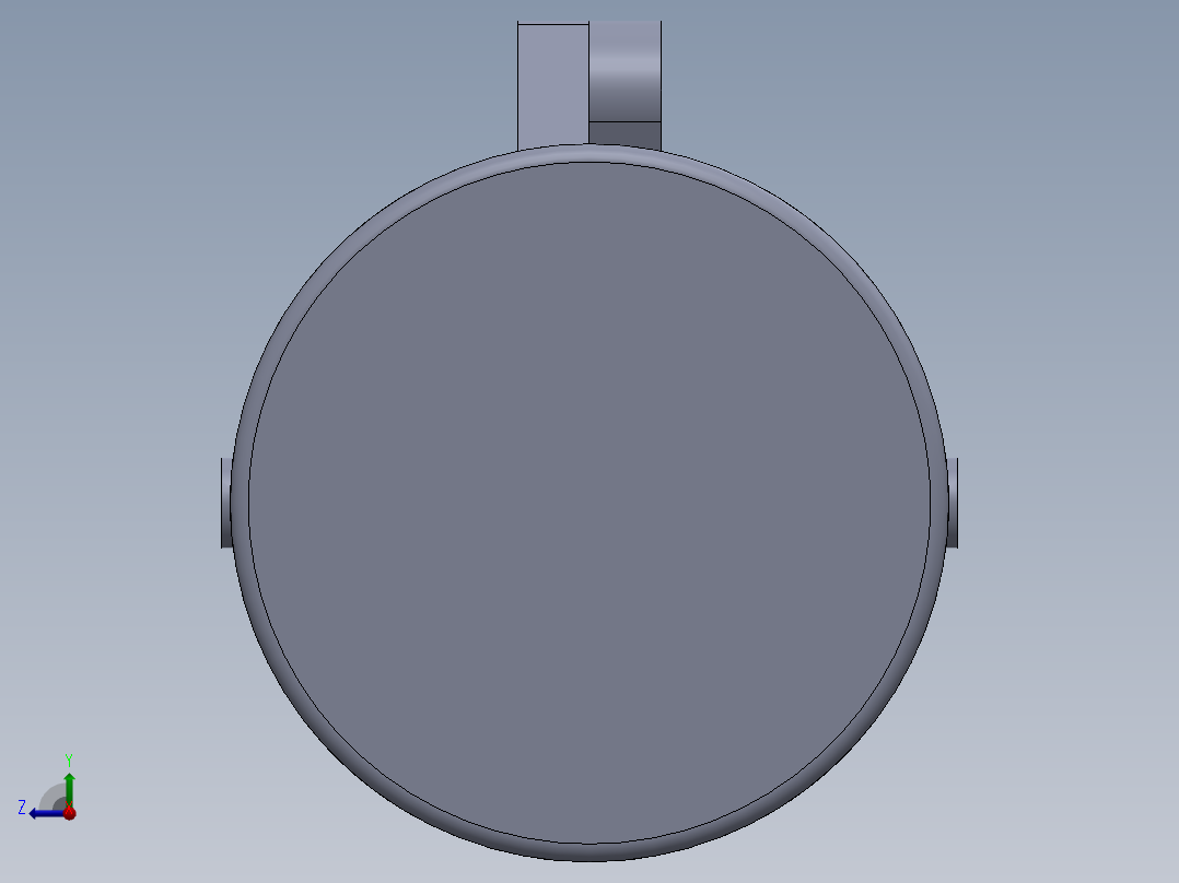 活塞曲柄机构右视图