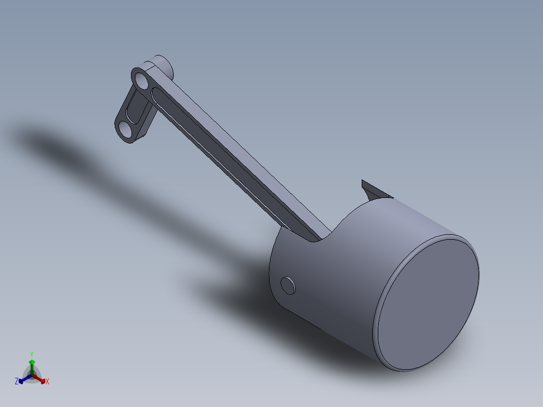 活塞曲柄机构正等轴测图