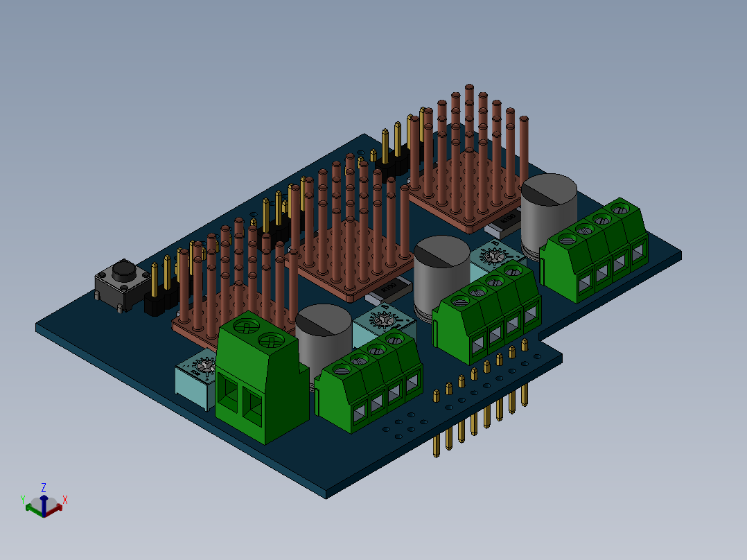 电路板、主板(147)正等轴测图