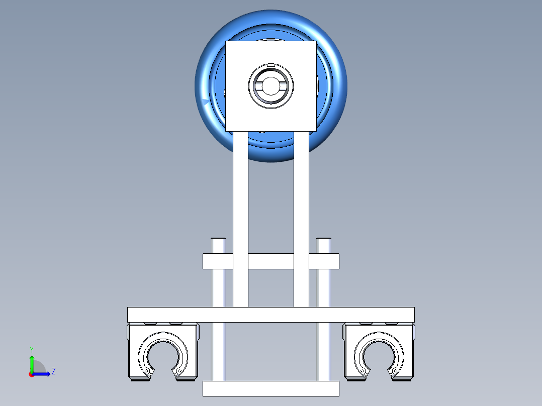 B2005154-车床尾座左视图