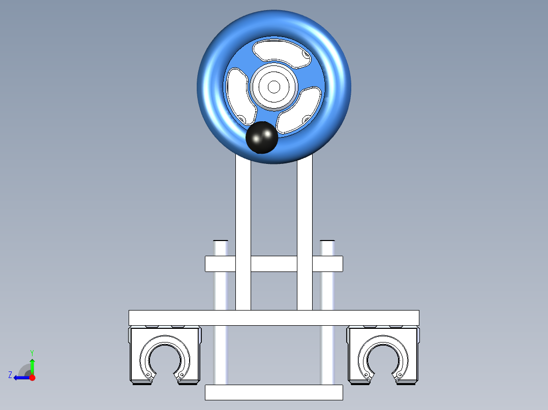 B2005154-车床尾座右视图