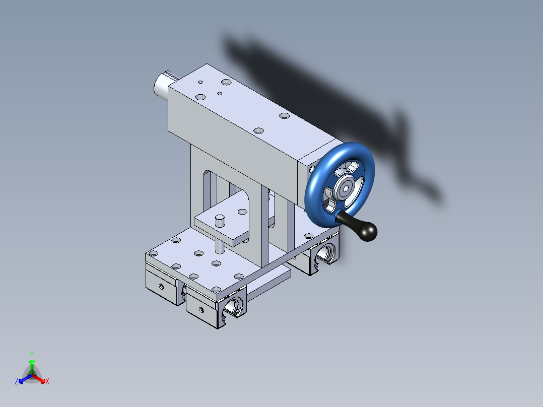 B2005154-车床尾座正等轴测图