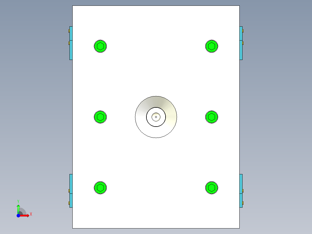 童车旋转关节（一出16）前视图