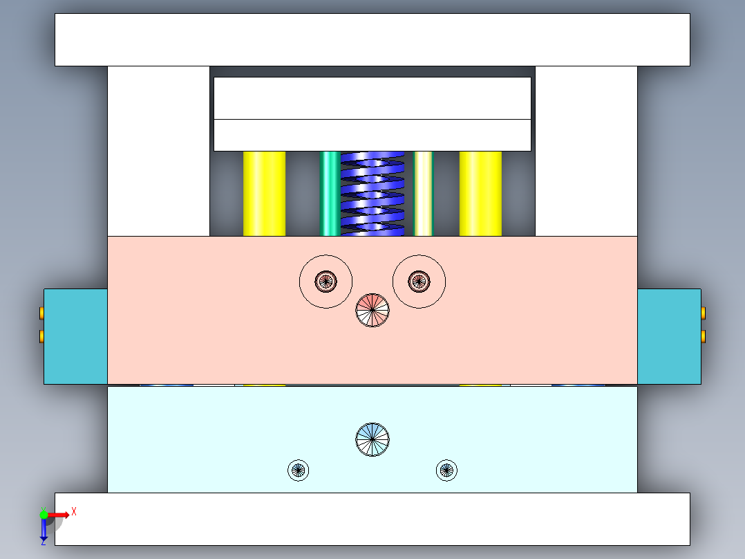 童车旋转关节（一出16）俯视图