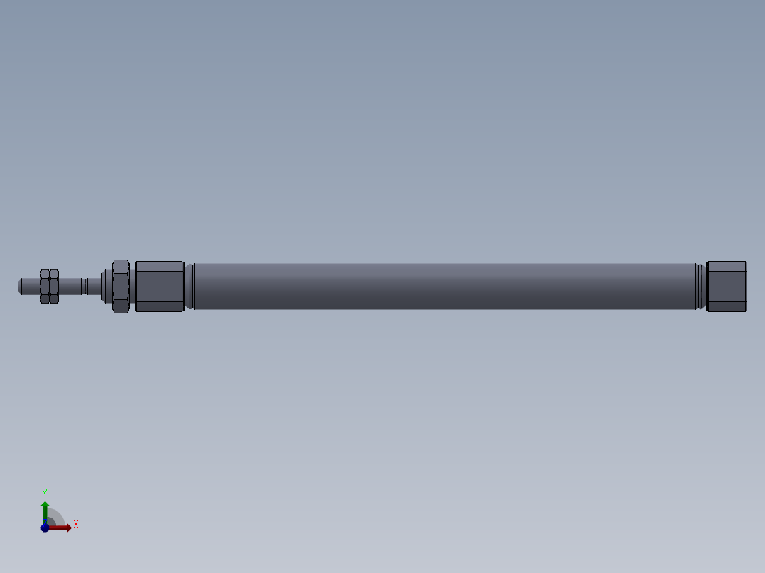 气缸PB10X100-R前视图