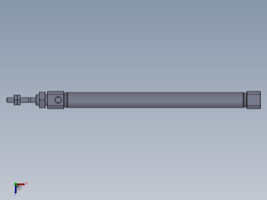 气缸PB10X100-R俯视缩略图