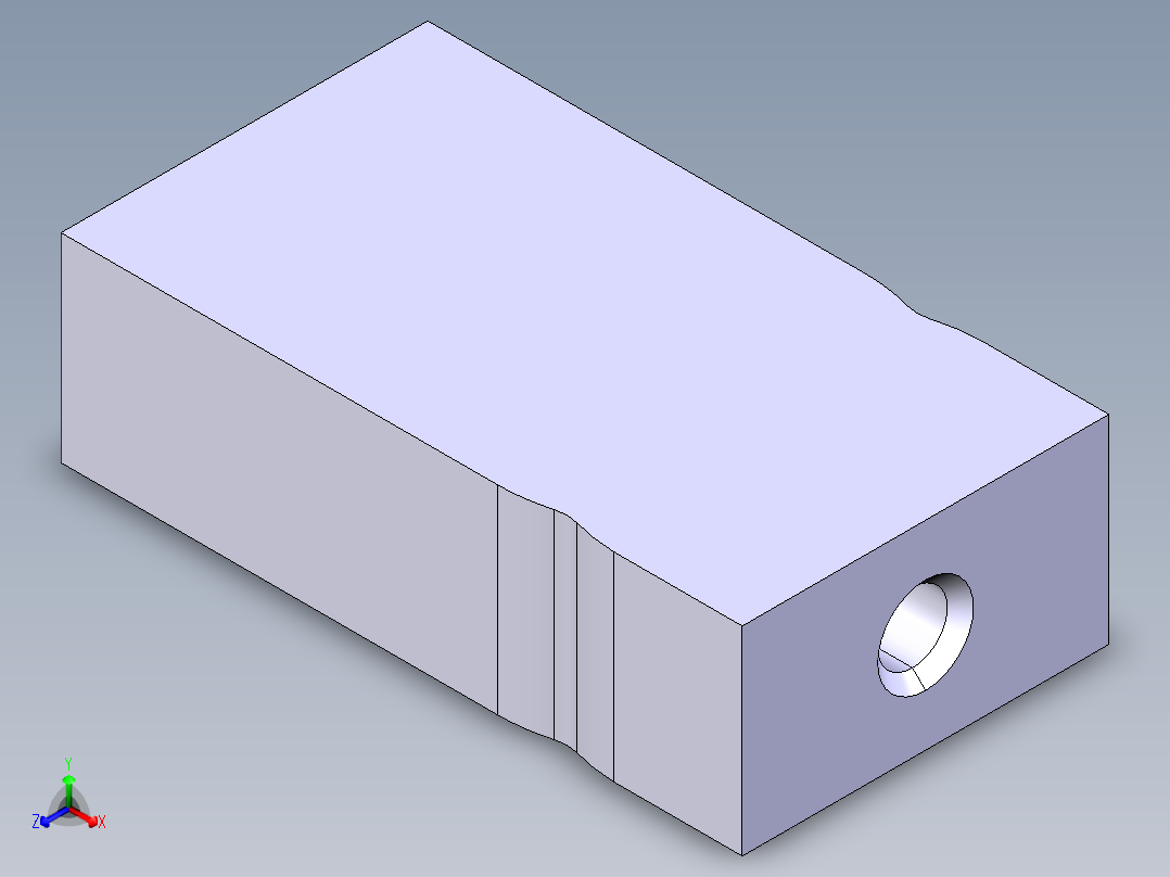 铜支架正等轴测图