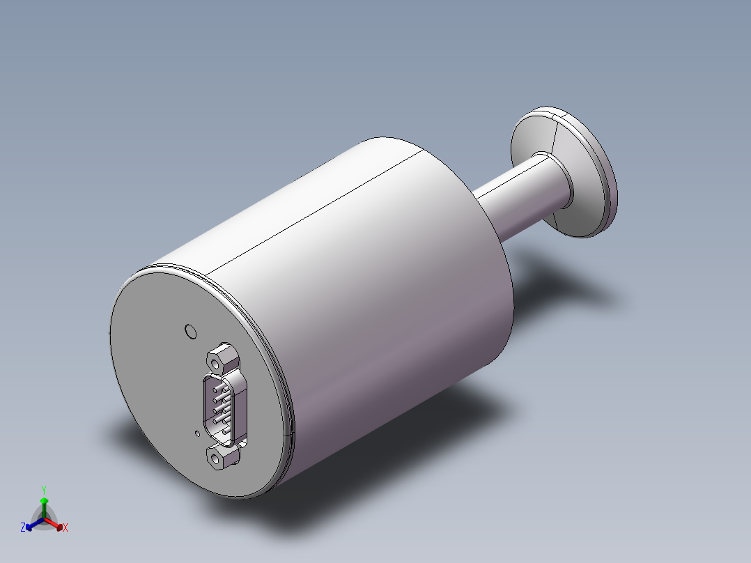 真空规管KF16正等轴测图