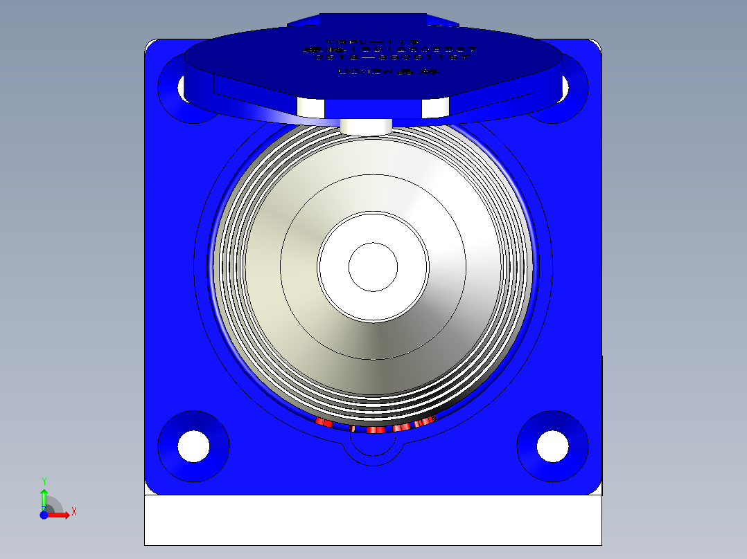 3芯16A航空插头工业连接器前视图