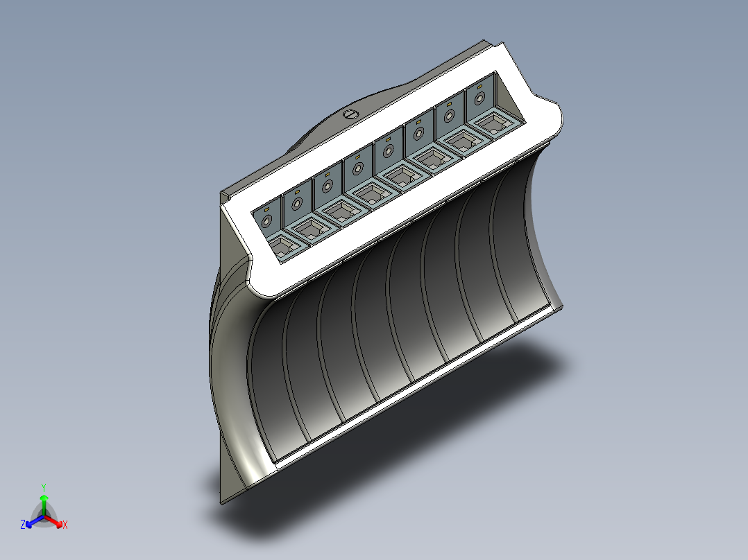 数据交换机正等轴测图