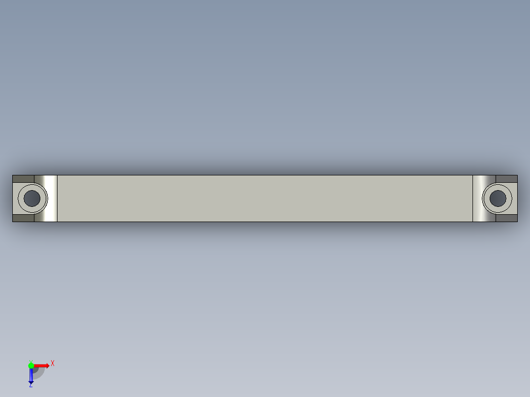 XAB51-L120拉手俯视图