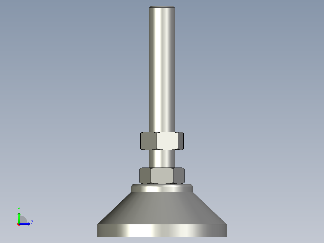 底脚WAD21-D80-M16-L100左视图