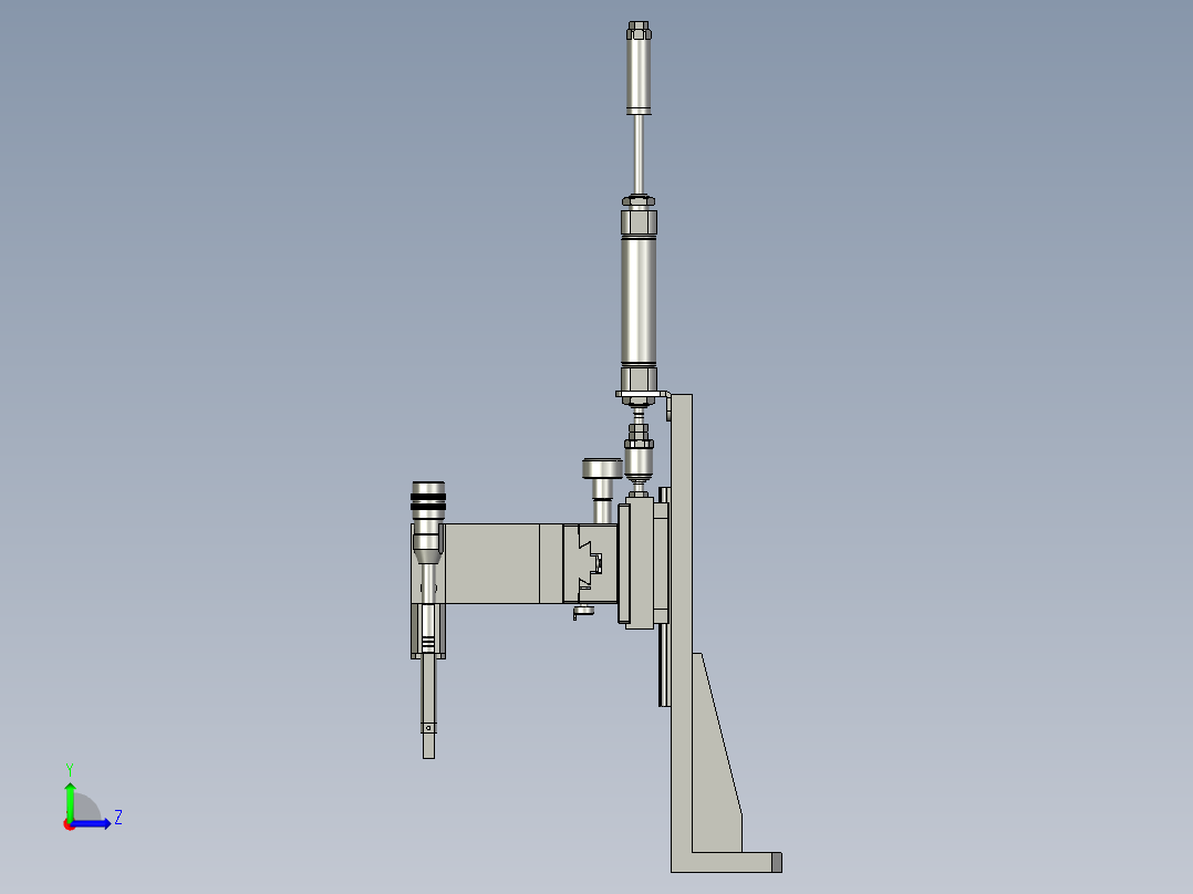 020200端面探伤部件左视图