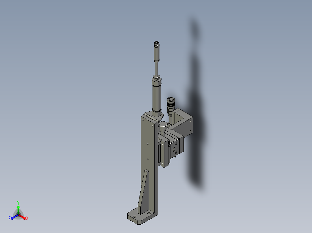 020200端面探伤部件正等轴测图