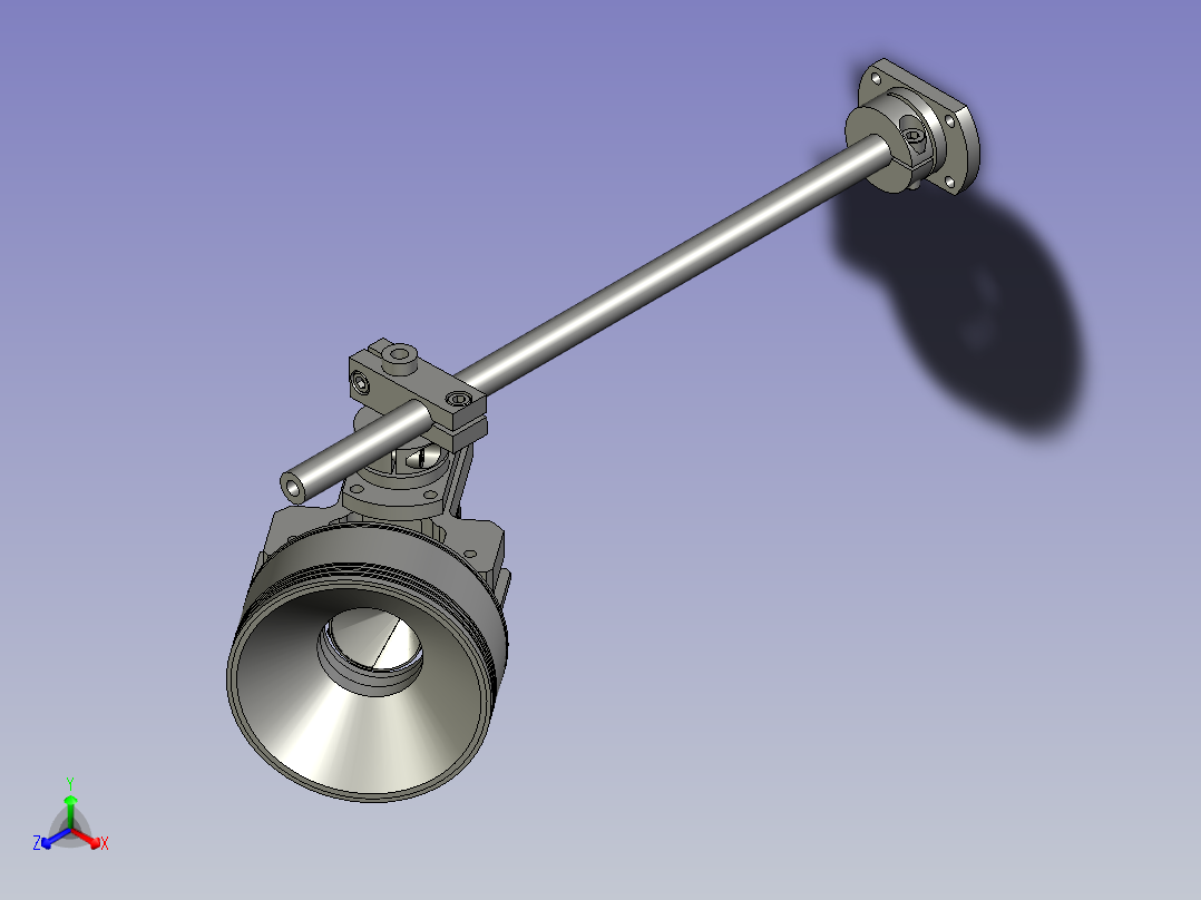 点胶检测相机组件主视图