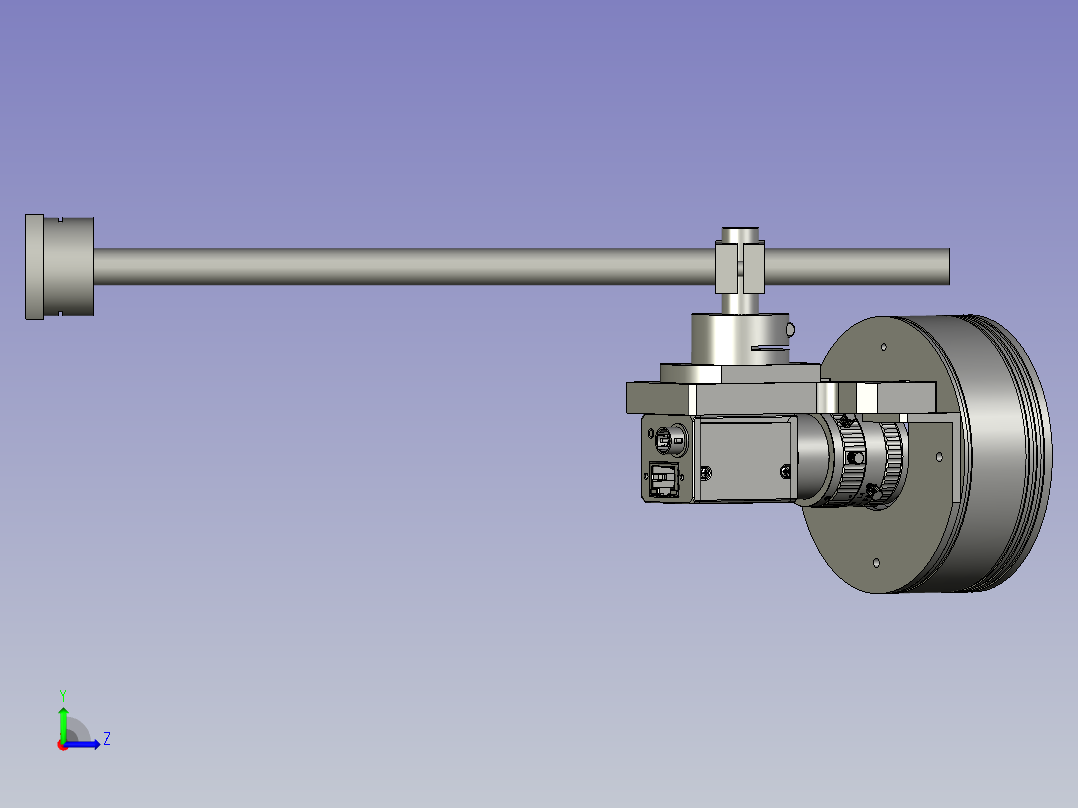 点胶检测相机组件左视图