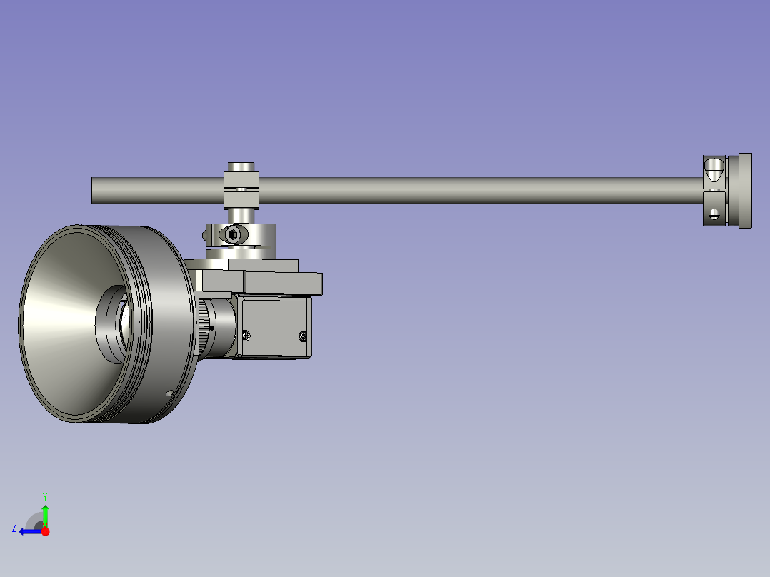 点胶检测相机组件右视图