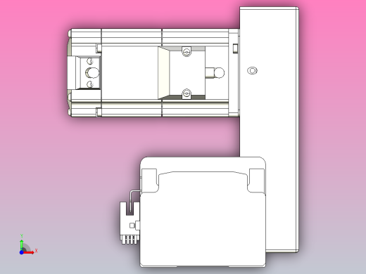 皮带直线轴半封闭可选导轨TPA-HNB-85D-90-L450-LU-C-P20-N3前视缩略图