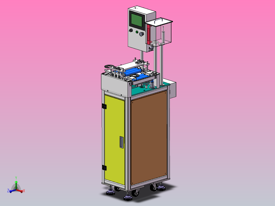 自动涂油机主视图