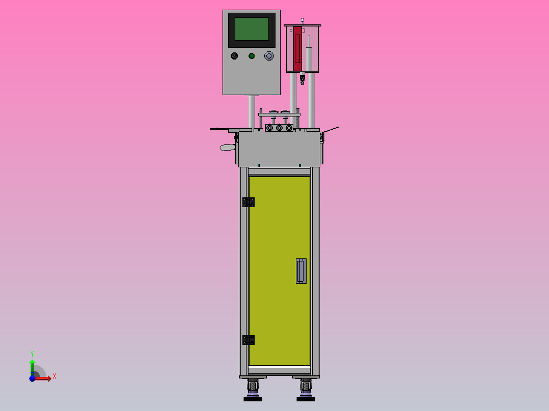 自动涂油机前视图