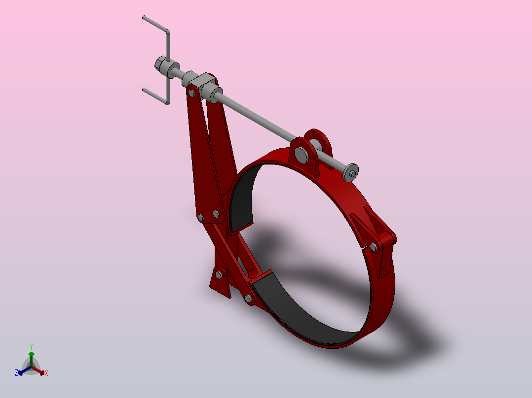 BB-MMU系列带式制动器_BB900-110MMU正等轴测图