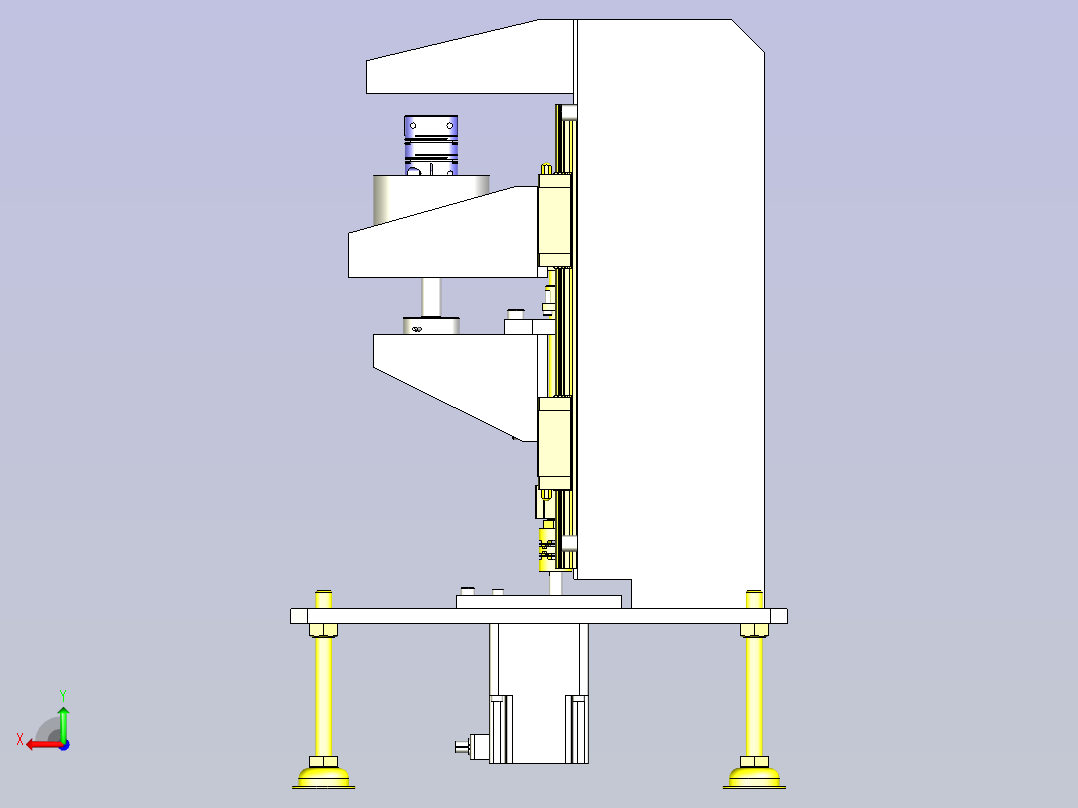 一种荷重和变位测定后视图