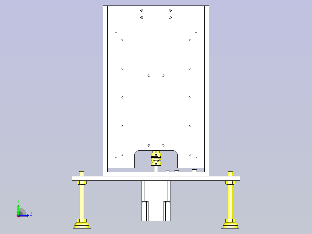 一种荷重和变位测定左视图