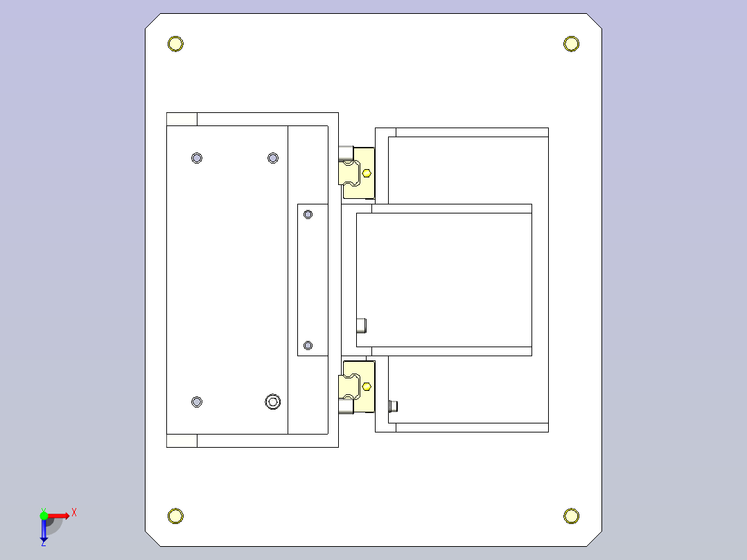 一种荷重和变位测定俯视图