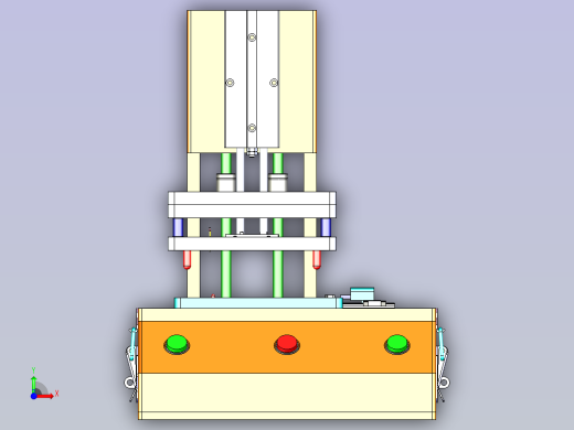 一款检验治具3D模型前视缩略图