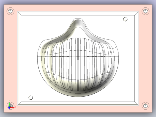 立体口罩总装3D图三维模型前视缩略图