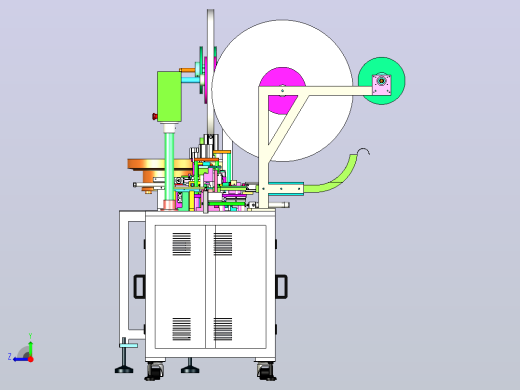 一款USB高速自动插PIN组装机3D图纸右视缩略图