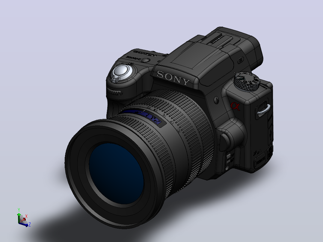 数码相机SONY-SLT-Alpha55_SIGMA_V7主视图