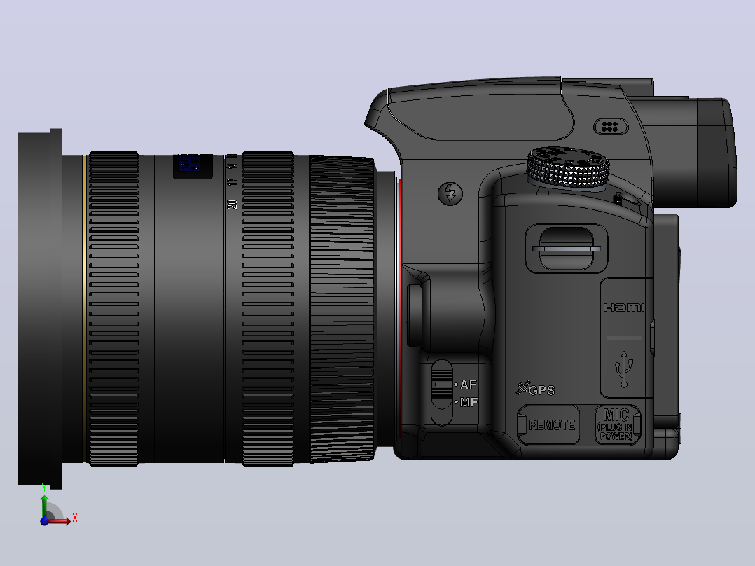 数码相机SONY-SLT-Alpha55_SIGMA_V7前视图