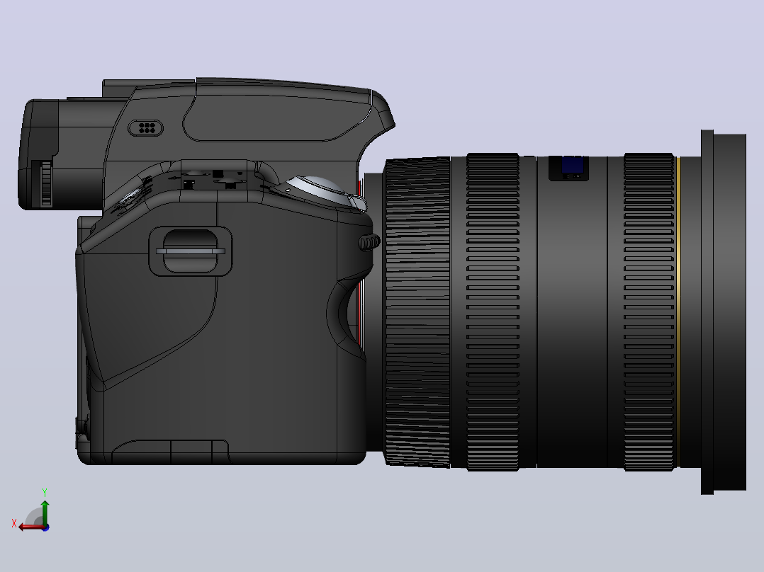 数码相机SONY-SLT-Alpha55_SIGMA_V7后视图