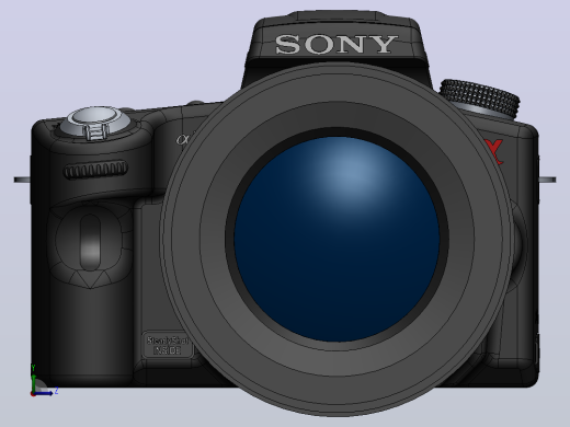 数码相机SONY-SLT-Alpha55_SIGMA_V7左视缩略图
