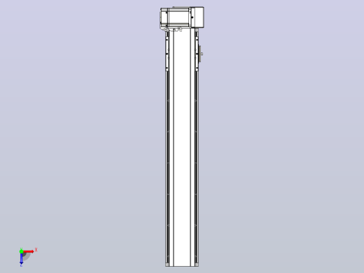 皮带直线轴半封闭可选导轨TPA-HNB-105D-90-L550-LU-C-P20-N3俯视缩略图