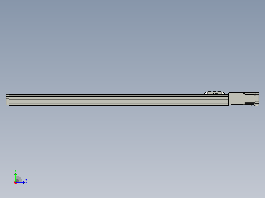 滚珠丝杠直线轴内置导轨TPA-GCR-65-1610C-L950-M-M40-N3左视图