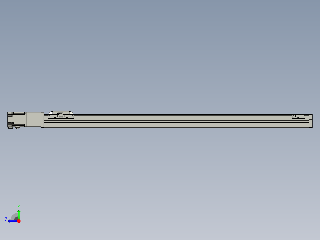 滚珠丝杠直线轴内置导轨TPA-GCR-65-1610C-L950-M-M40-N3右视图