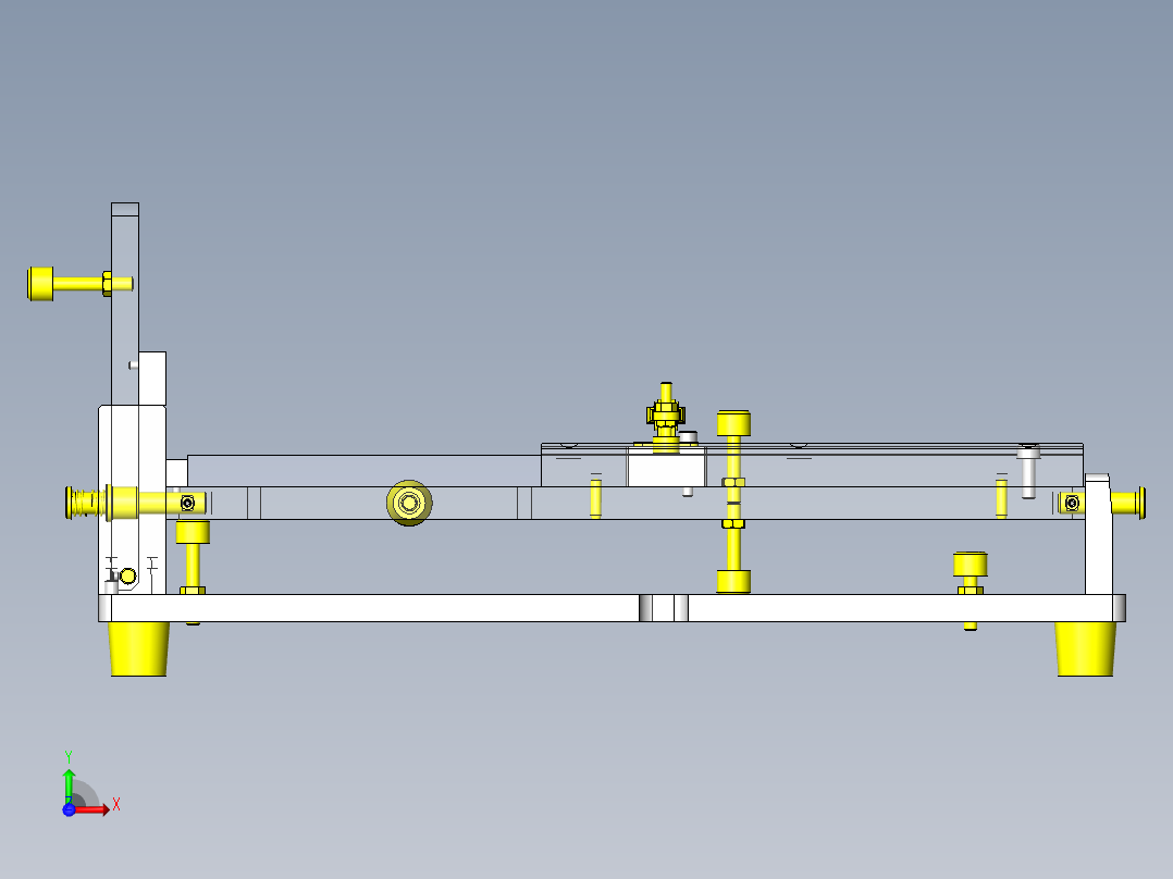 工件方向转换夹具前视图