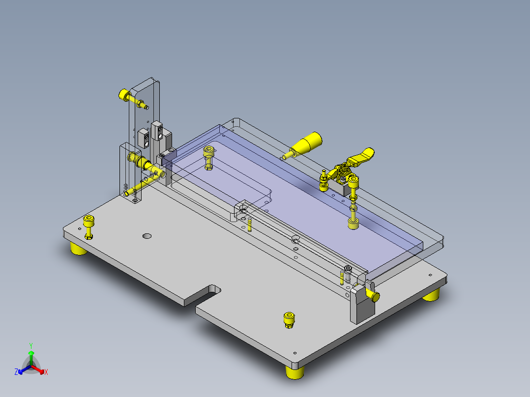 工件方向转换夹具正等轴测图