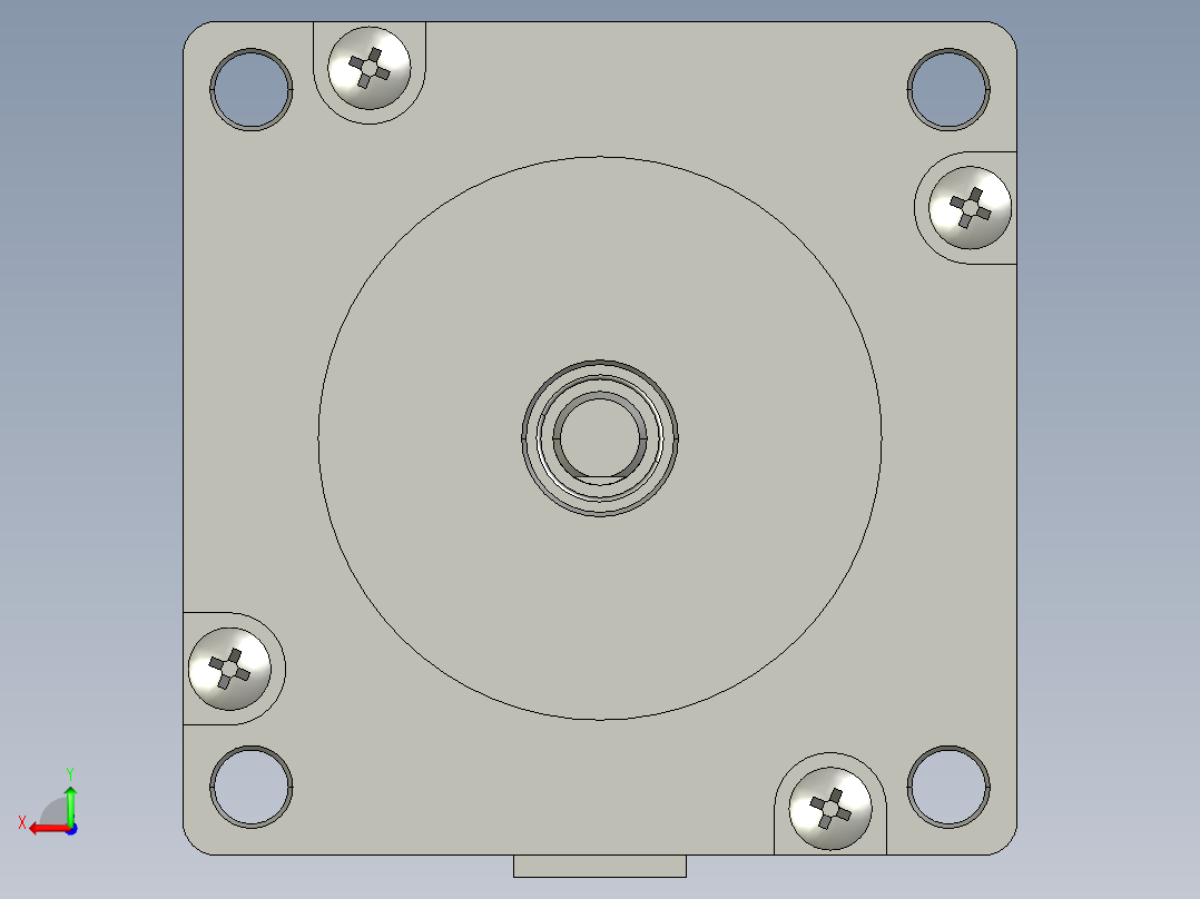研控步进电机和驱动器3D模型汇总后视图
