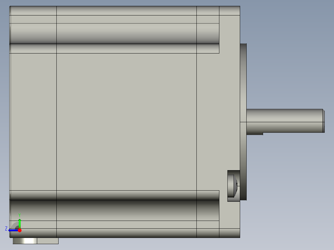 研控步进电机和驱动器3D模型汇总右视图