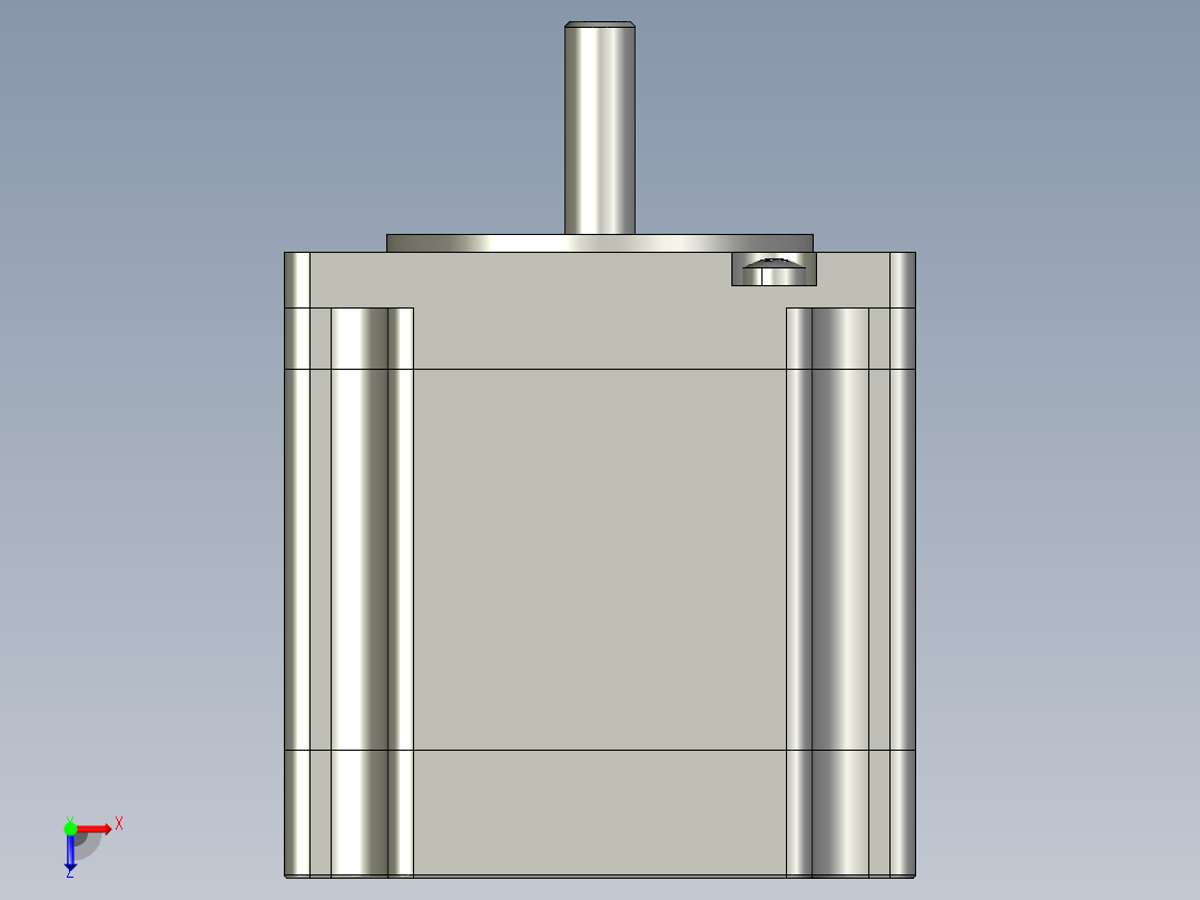 研控步进电机和驱动器3D模型汇总俯视图