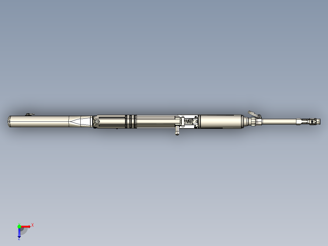 ak47突击步枪模型俯视图