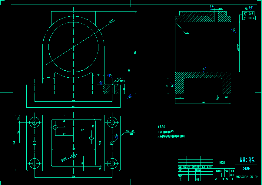 ZH1105柴油机气缸体三面粗镗组合机床设计