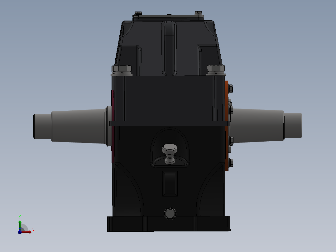 二级齿轮箱3D数模图纸 INVENTOR设计